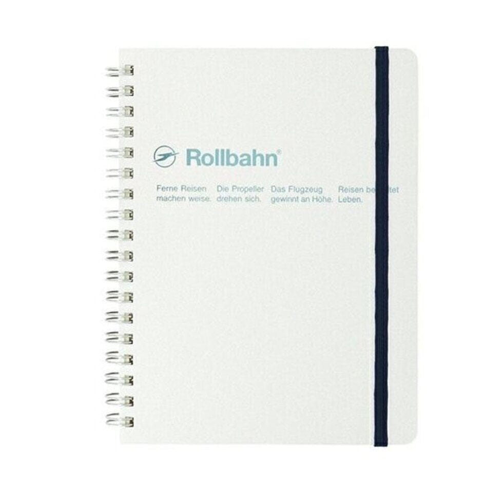 Delfonics Rollbahn Notebook - Pocket Memo Notebook Rollbahn Metallic White 