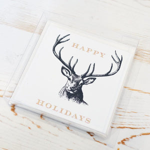 Deer Holiday Card Box Set Greeting Card Papillon Press 