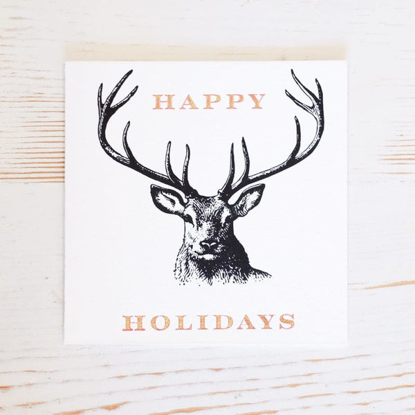 Deer Holiday Card Greeting Card Papillon Press 
