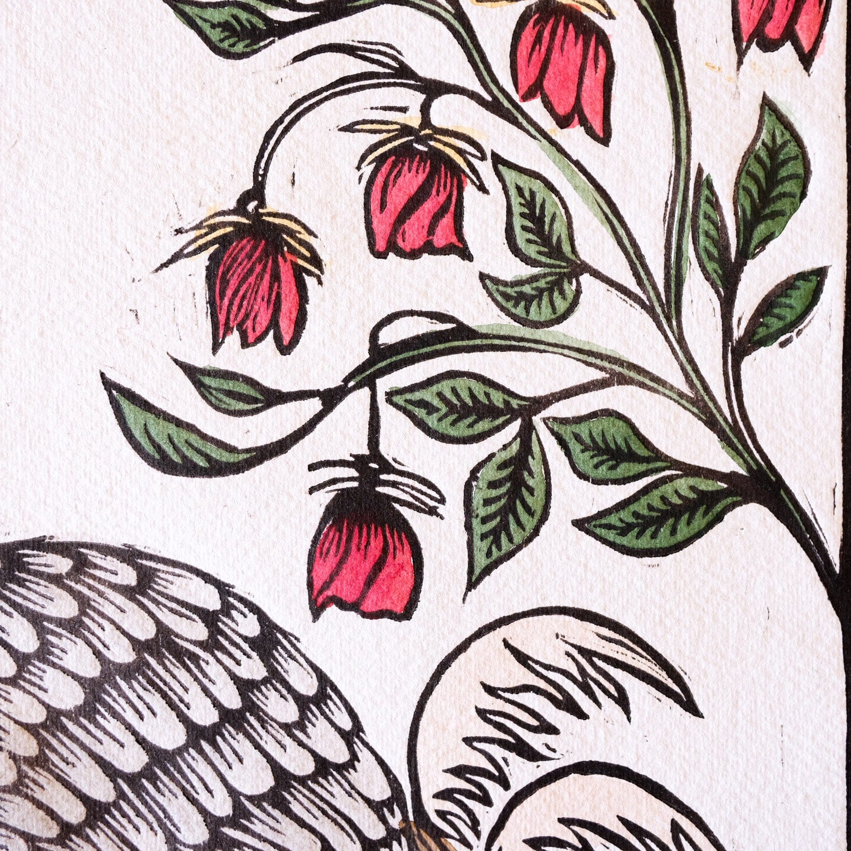 Dodo hand painted woodblock print - Papillon Press