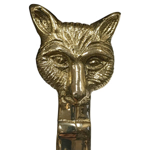 6-1/4" Solid Brass Fox Head Letter Opener Madison Bay Co. - Historical Home Decor Reproductions 