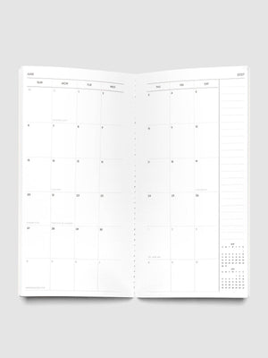 2027 Dated Travel Notebook : Monthly A5 Slim