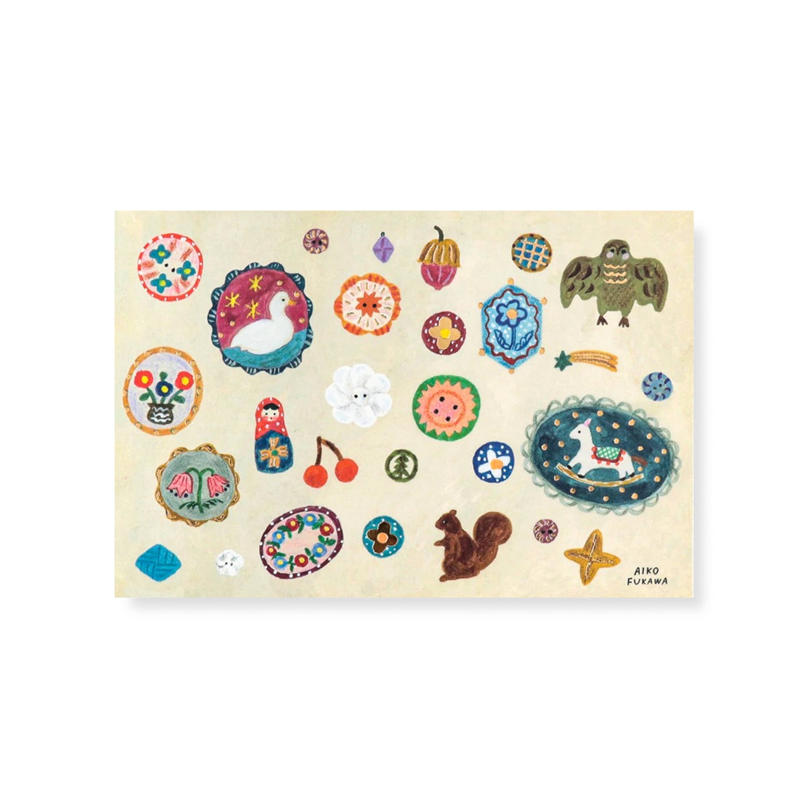 Postcard - Brooch