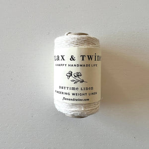 Flax & Twine Daytime Linen - Fingering Weight Twine Flax & Twine Ivory Mini (49yds/20g) 