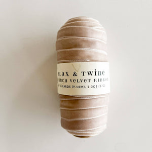 Flax & Twine 3/8" Velvet Ribbon - 10 Yards Flax & Twine 
