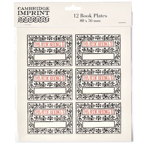 Twelve Bookplates Arabesque Border