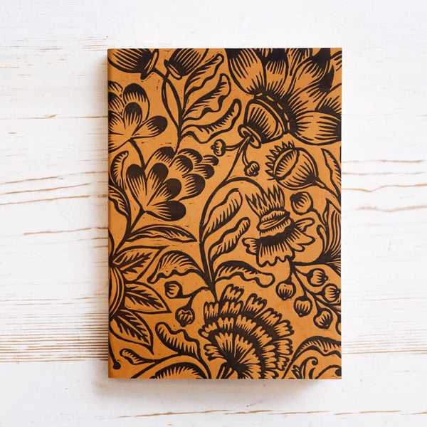 Blooms Leather Journal Journal Papillon Press 