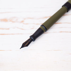 Pineider Avatar UR Fountain Pen - Military Green Fountain Pen Papillon Press 