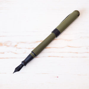 Pineider Avatar UR Fountain Pen - Military Green Fountain Pen Papillon Press 