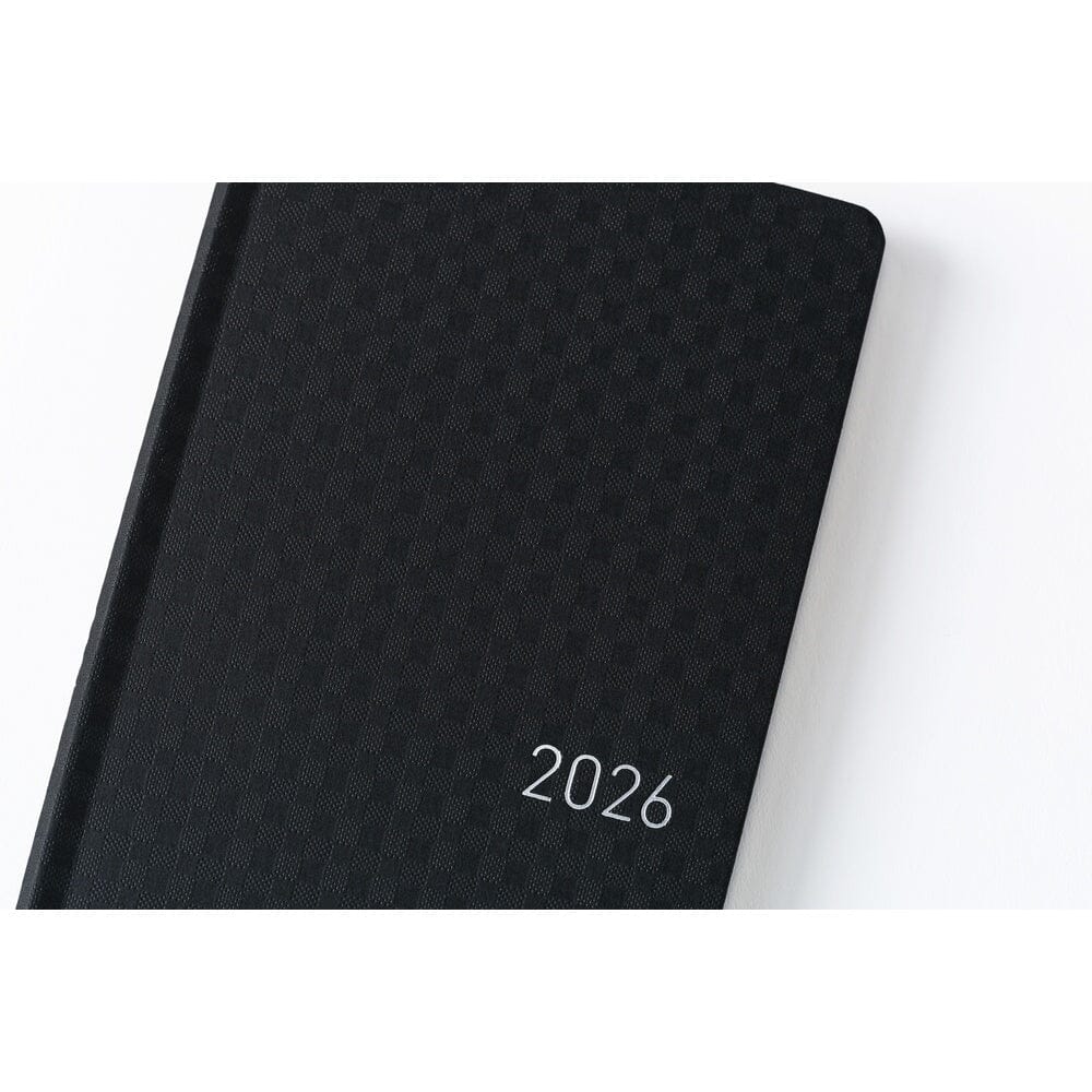 Hobonichi Techo 2026 Weeks: Paper Series: Black Gingham Planner Hobonichi 