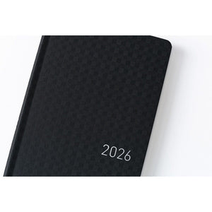 Hobonichi Techo 2026 Weeks: Paper Series: Black Gingham Planner Hobonichi 