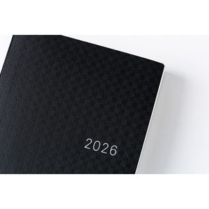 Hobonichi Techo 2026 HON A6: Paper Series: Black Gingham Planner Hobonichi 