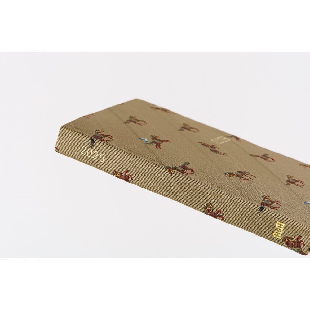 Hobonichi Techo 2026 HON A6: Bow & Tie: Galloping Horses Planner Hobonichi 