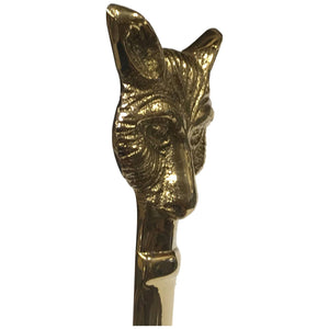 6-1/4" Solid Brass Fox Head Letter Opener Madison Bay Co. - Historical Home Decor Reproductions 