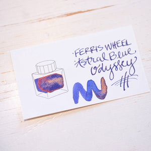 38 ml - Astral Blue Odyessy Bottled Ink Ferris Wheel Press 