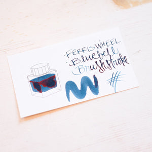 38ml - Bluebell Brushstrokes Bottled Ink Ferris Wheel Press 