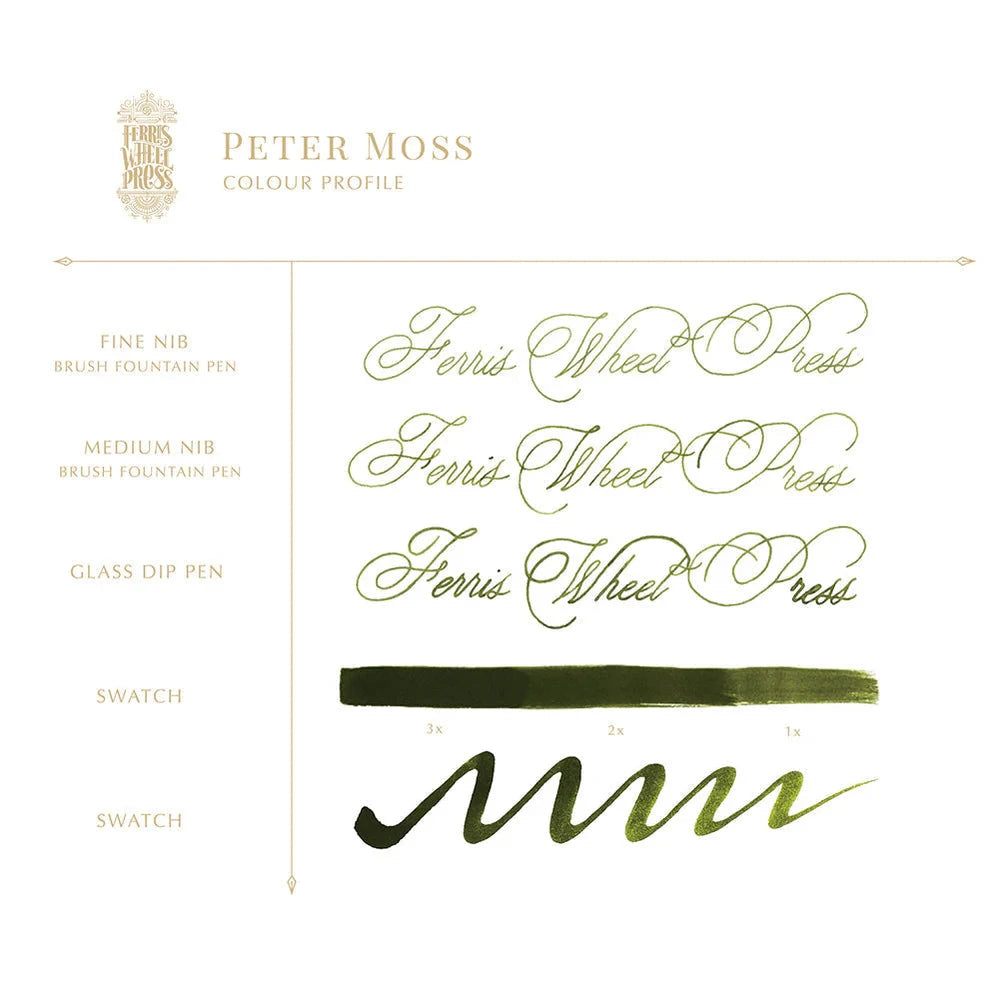 38 ml - Peter Moss Bottled Ink Ferris Wheel Press 