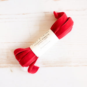 Flax & Twine 3/8" Velvet Ribbon