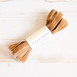 Flax & Twine 3/8" Velvet Ribbon