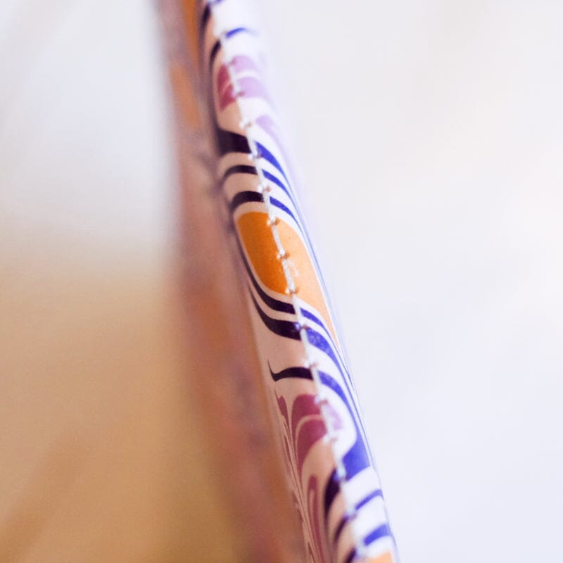 Limited Edition Letterpress Notebook: Nouveau Iris Block Printed Notebook Papillon Press 