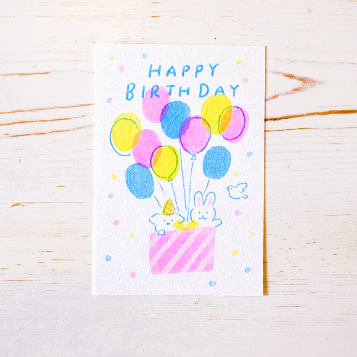 Risograph Postcard postcard Furukawa Shiko 
