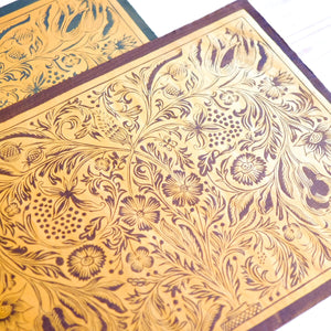 German Bouquet - Gold Art Print Papillon Press Brown and Gold 