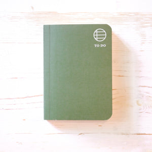 Softcover Pocket Notebook Notebook Goods for the Study Verdant Green/To Do 