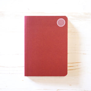 Softcover Pocket Notebook Notebook Goods for the Study Garnet Red/Lined 