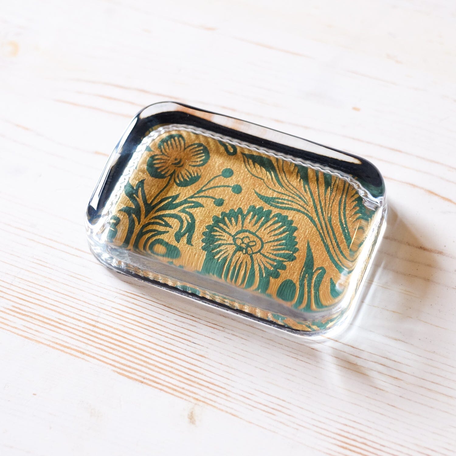 Glass Paperweight - Heirloom Rectangle paperweight Papillon Press 