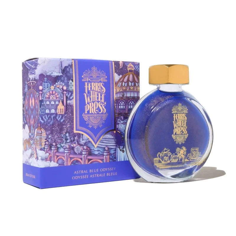 38 ml - Astral Blue Odyessy Bottled Ink Ferris Wheel Press 