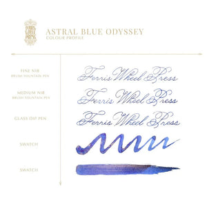 38 ml - Astral Blue Odyessy Bottled Ink Ferris Wheel Press 