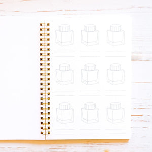 Ink Color Swatch Book Ink Swatch Book Wearingeul 