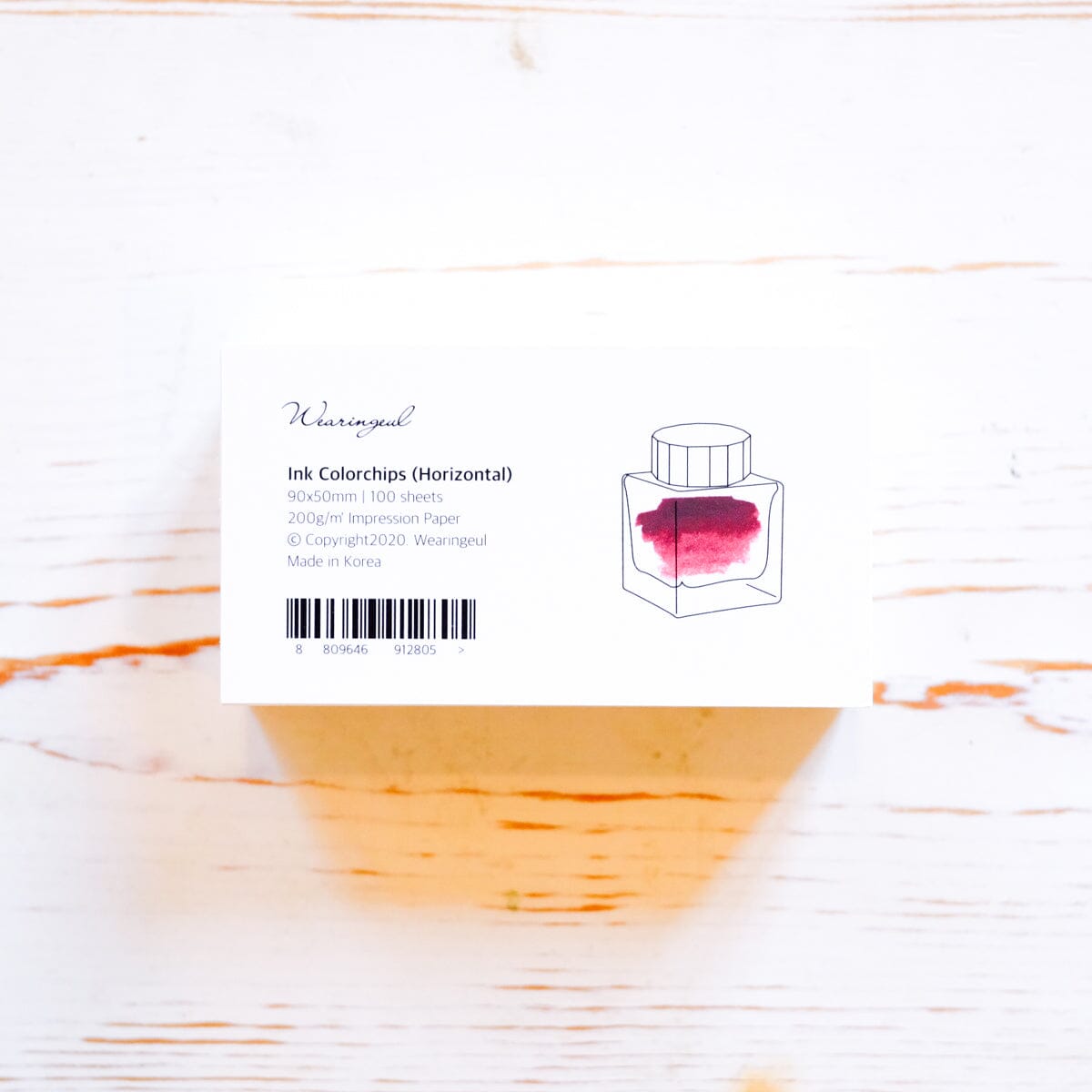 Ink Color Swatch Card Ink Swatch Book Wearingeul Horizontal Ink Bottle 