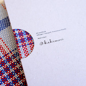 A5 notebook - Bishu Red Plaid