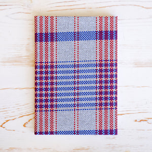 kakimori-bishu-blue-plaid-notebook-journal-4 fountain pen friendly notebook japanese stationery