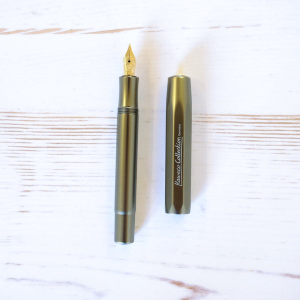 Kaweco Collection AL Sport Fountain Pen: Olivine - Papillon Press