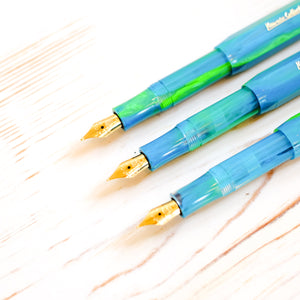 Kaweco Collection Sport Fountain Pen: Marble Ocean Green