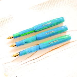 Kaweco Collection Sport Fountain Pen: Marble Ocean Green