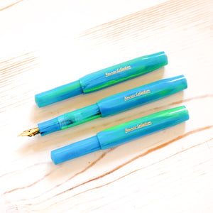 Kaweco Collection Sport Fountain Pen: Marble Ocean Green