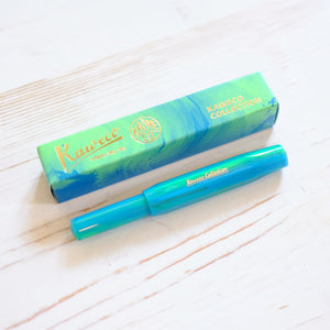 Kaweco Collection Sport Fountain Pen: Marble Ocean Green