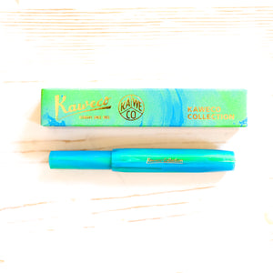 Kaweco Collection Sport Fountain Pen: Marble Ocean Green