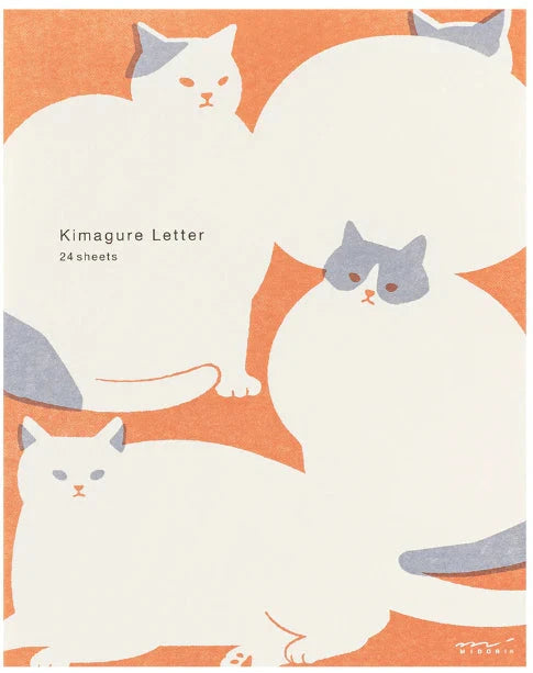 Kimagure Letter Pad & Envelopes Writing Stationery Midori Cats Letter Sheets 