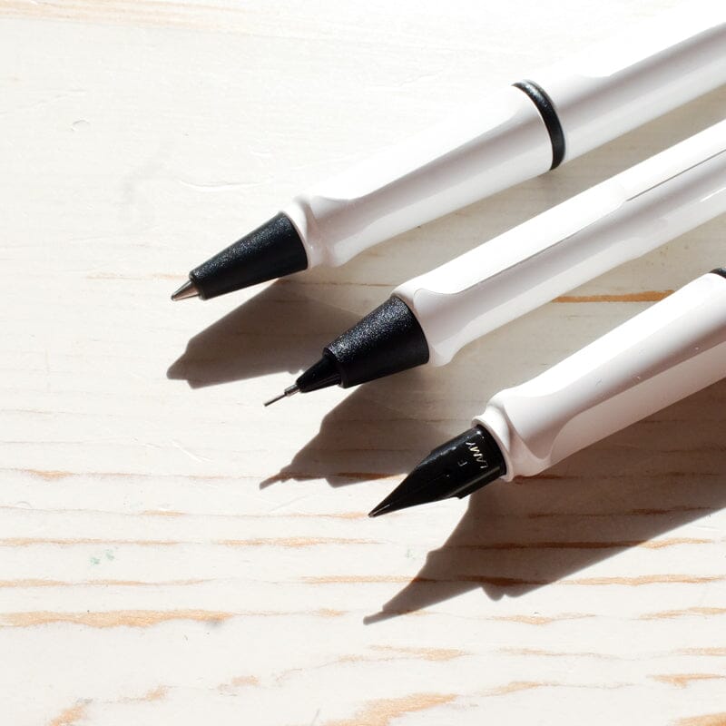 LAMY Safari Mechanical Pencil - White/Black LAMY Pen Papillon Press 