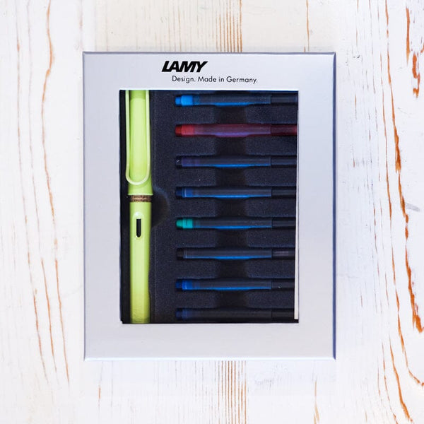 LAMY Safari Gift Set - Spring Green Fountain Pen Papillon Press 