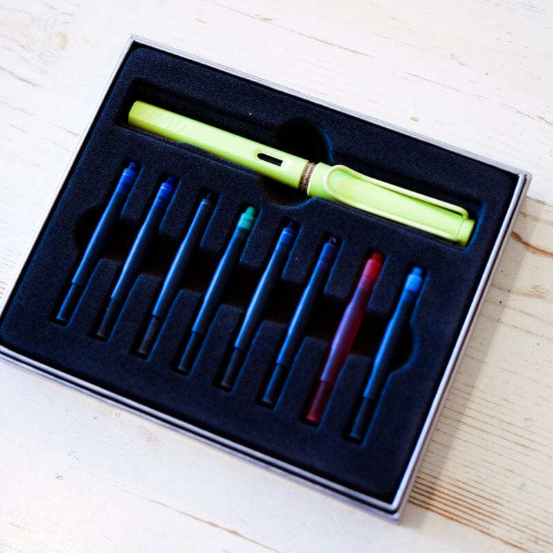 LAMY Safari Gift Set - Spring Green Fountain Pen Papillon Press 