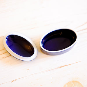 Vintage Limoges Cobalt Trinket Box