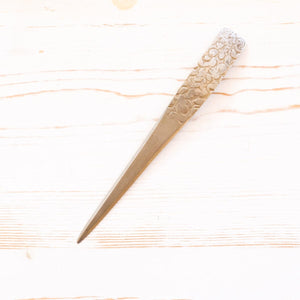 Vintage Letter Opener Letter Opener Antique Item Silver Stamped 