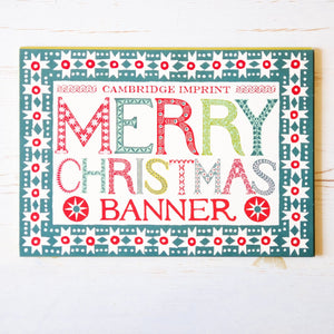Merry Christmas Banner Banner Cambridge Imprint 