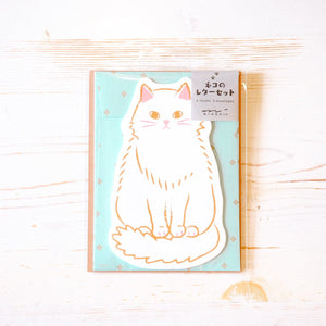 Die Cut Animal Letter Set Writing Stationery Midori Cat 
