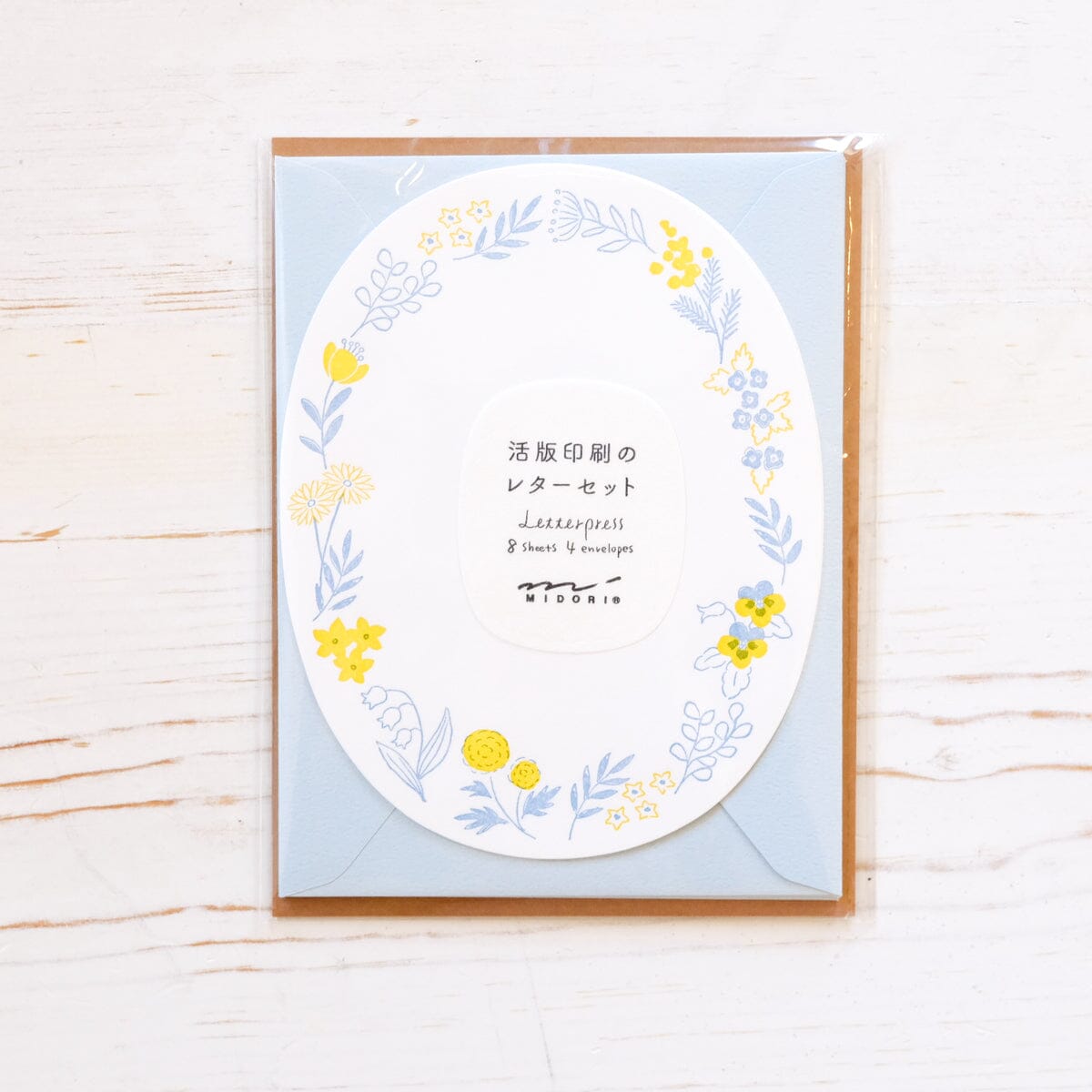 Letterpress Die Cut Letter Set Writing Stationery Midori 